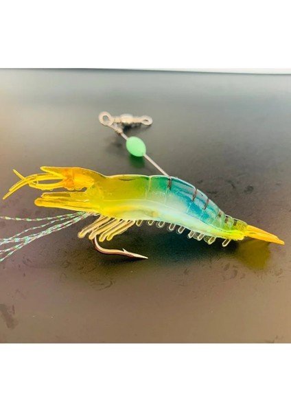 No1 Stili M Aydınlık Karides Silikon Yumuşak Yapay Yem Kancalı Fırdöndüler Anzois Para Pesca Sabiki Kuleleri Olta Takımı (Yurt Dışından)