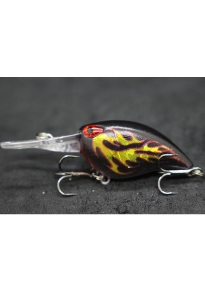 C770X80 Stili Wlure 6cm 5g Derin Dalış Sıkı Wobble Balıkçılık Cazibesi Tatlı Su Sert Yem Yüzen Jerkbait 8 # Hooks Böcek Yemi Crankbait C770 (Yurt Dışından)