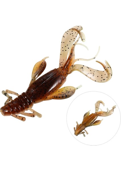 No.4 Tarzı 5pcslot Yumuşak Yem 11CM 12G Çift Taraflı Stil Balıkçılık Lures Derin ve Sığ Sular Için Mükemmel Yaratık Balık Cazibesi (Yurt Dışından)
