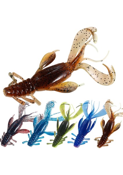 No.4 Tarzı 5pcslot Yumuşak Yem 11CM 12G Çift Taraflı Stil Balıkçılık Lures Derin ve Sığ Sular Için Mükemmel Yaratık Balık Cazibesi (Yurt Dışından)