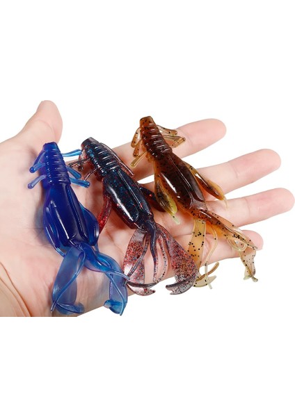 No.4 Tarzı 5pcslot Yumuşak Yem 11CM 12G Çift Taraflı Stil Balıkçılık Lures Derin ve Sığ Sular Için Mükemmel Yaratık Balık Cazibesi (Yurt Dışından)