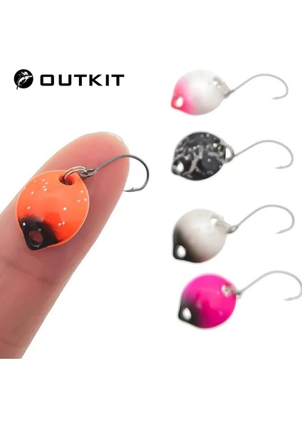 Gümüş Tarzı Outkıt Çok Renkli 1.4cm 1.8g Ay Cazibesi Sert Yem Erbait Isca Yapay Pesca Wobblers Fly Olta Takımı (Yurt Dışından)