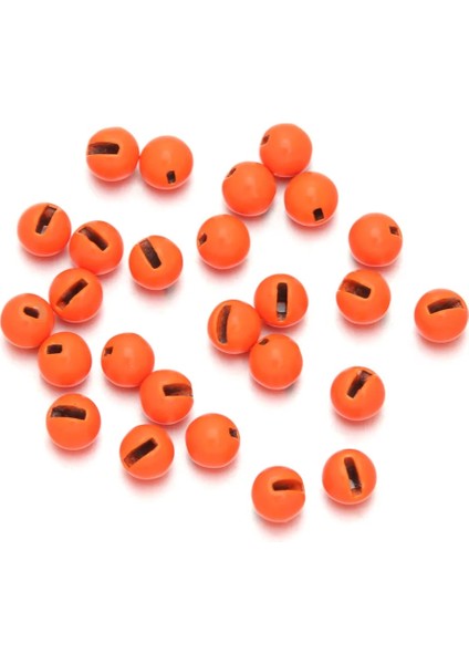 Turuncu Tarzı 2,5 mm Çok Renkli Balıkçılık Oluklu Tungsten Boncuklar Güzel Tasarımlı Alaşım Sinek Bağlama Malzemesi Dayanıklı Balıkçılık Aracı (Yurt Dışından)