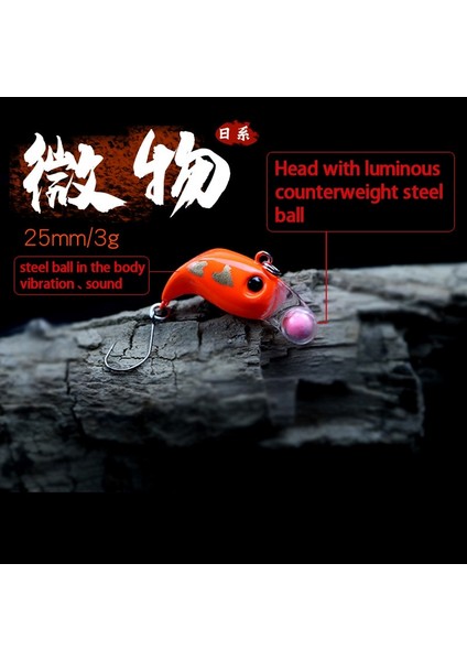 E Stili 2.5g 25MM Pero 2.5gmm Mikro Vıb Mini Buz Balıkçılık Cazibesi G Döküm Yemi Crankbait Wobblers Levrek Bas Alabalık Alanı Balık Tutma Yemleri (Yurt Dışından) fırsatları