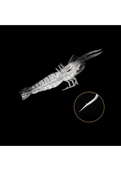 NO14 Tarzı M Aydınlık Karides Silikon Yumuşak Yapay Yem Kancalı Fırdöndüler Anzois Para Pesca Sabiki Kuleleri Olta Takımı (Yurt Dışından)