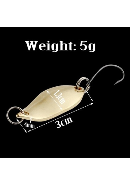 B 2 Adet Tarzı G Alabalık Kaşıkları Pirinç Balıkçılık Kaşıkları Pesca Mikro Metal Lures Alan Alabalık Balıkçılığı Ultra Hafif Olta Takımı Altın Gümüş Rengi (Yurt Dışından)