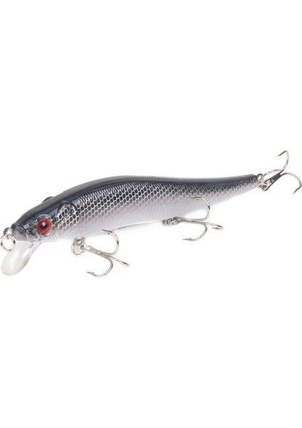 No.13 Tarzı 1 Adet Minnow Balıkçılık Cazibesi 11.5 cm 14G Yüzen Sert Yapay Yem 3D Gözler Bas Pike Crankbait Wobblers Sazan Olta Takımı (Yurt Dışından)