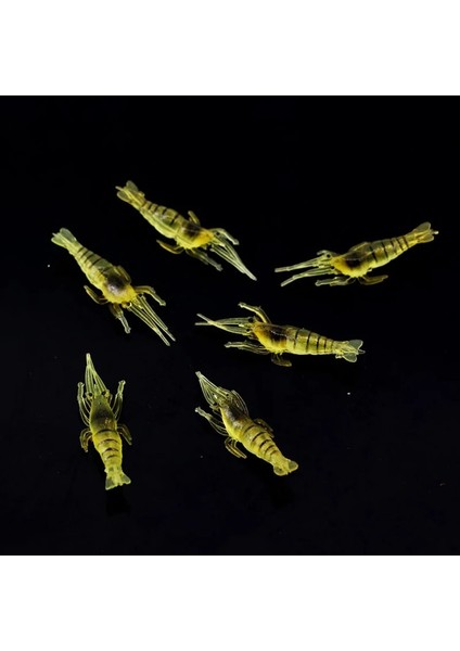 20 Adet Tarzı Lot Silikon Yemler 4cm 1g Yumuşak Balıkçılık Cazibesi Altın Yapay Karides Yemi Kanca Yok Deniz Balıkçılığı Kış Balıkçılığı X107 (Yurt Dışından)