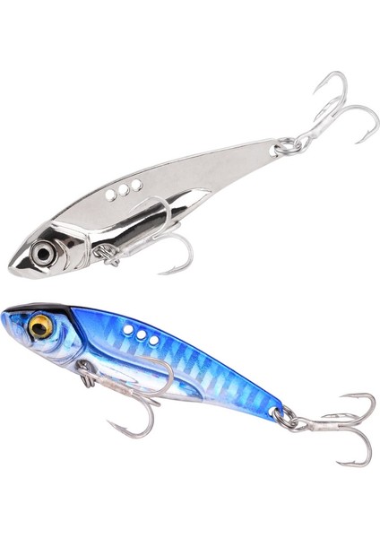 B-Kancasız Stil 18G-7.3CM Metal Vib Bıçak Cazibesi G Batan Titreşim Yemler Vibe Bas Pike Balıkçılık Için Mavi Gümüş Altın Pembe Yeşil Yemler (Yurt Dışından)