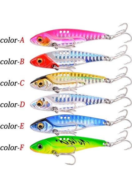 B-Kancasız Stil 18G-7.3CM Metal Vib Bıçak Cazibesi G Batan Titreşim Yemler Vibe Bas Pike Balıkçılık Için Mavi Gümüş Altın Pembe Yeşil Yemler (Yurt Dışından)