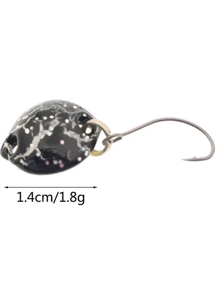 Gümüş Tarzı Outkıt Çok Renkli 1.4cm 1.8g Ay Cazibesi Sert Yem Erbait Isca Yapay Pesca Wobblers Fly Olta Takımı (Yurt Dışından)