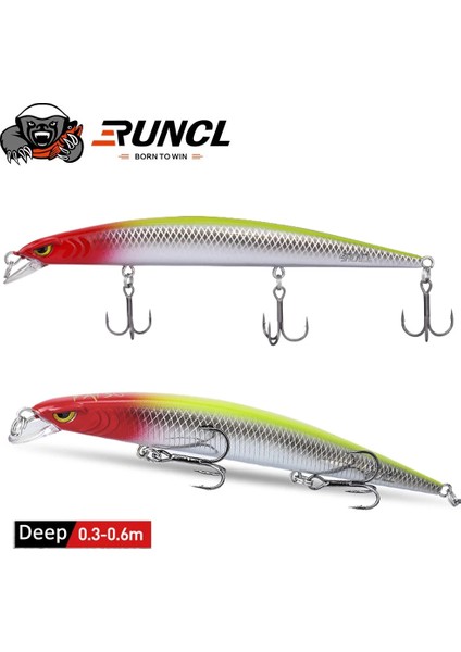 Gökkuşağı Alabalığı Tarzı 10CM Topwater Runcl cm Wobbler 3D Gözler Balıkçılık Cazibesi Minnow Aritificial Sert Yem Crankbait Yüzer Kış Olta Takımı (Yurt Dışından) fiyatları