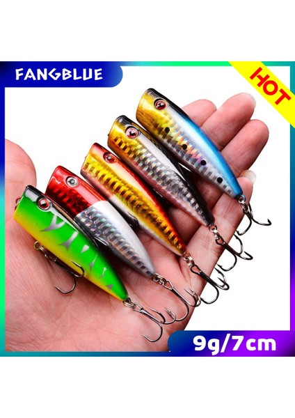 5 Adet 9.3g Turuncu Tarzı G 7cm Popper Balıkçılık Lures Yapay Yem Wobblers Olta Takımı Cazibesi Seti Sazan Balıkçılık Aksesuarları Araçları Alabalık Bas Için (Yurt Dışından) fiyatları