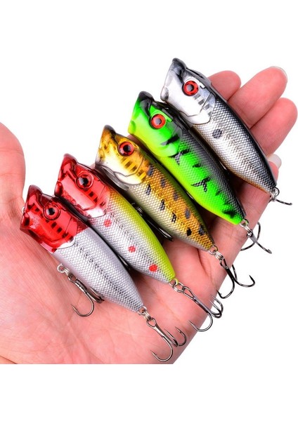 5 Adet 9.3g Turuncu Tarzı G 7cm Popper Balıkçılık Lures Yapay Yem Wobblers Olta Takımı Cazibesi Seti Sazan Balıkçılık Aksesuarları Araçları Alabalık Bas Için (Yurt Dışından) fırsatları