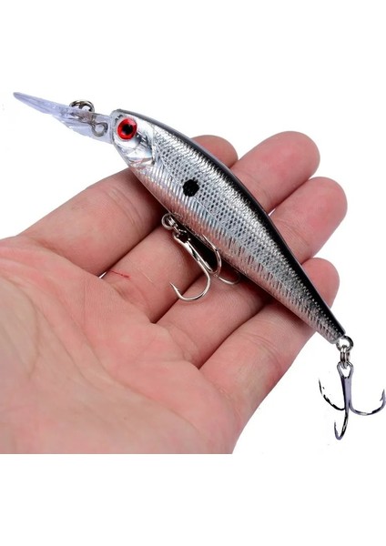 No.2 Tarzı 1 Adet Li Lazer Minnow Balıkçılık Cazibesi 9.4g 10 cm Sert Crankbait Wobblers Yapay Yüzer Jerkbait Trolling Bas Isca Sazan (Yurt Dışından)