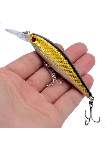 No.2 Tarzı 1 Adet Li Lazer Minnow Balıkçılık Cazibesi 9.4g 10 cm Sert Crankbait Wobblers Yapay Yüzer Jerkbait Trolling Bas Isca Sazan (Yurt Dışından)