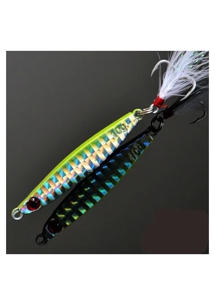 Sarı Stil 18G 9 Renk Metal Vıb Lures G Güçlü Canlı Titreşimler Kaşık Cazibesi Balıkçılık Yemi Bas Yapay Sert Yem 3D Gözler (Yurt Dışından)