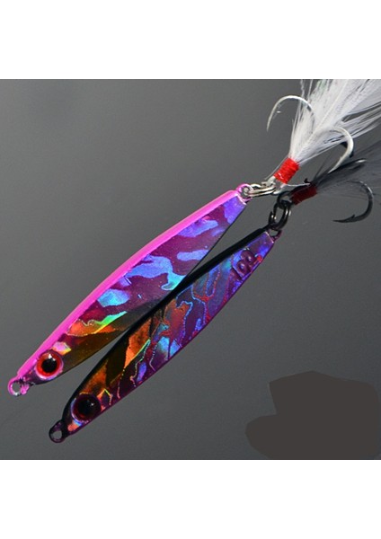 Pembe Stil 7g 9 Renk Metal Vıb Lures G Güçlü Canlı Titreşimler Kaşık Cazibesi Balıkçılık Yemi Bas Yapay Sert Yem 3D Gözler (Yurt Dışından)