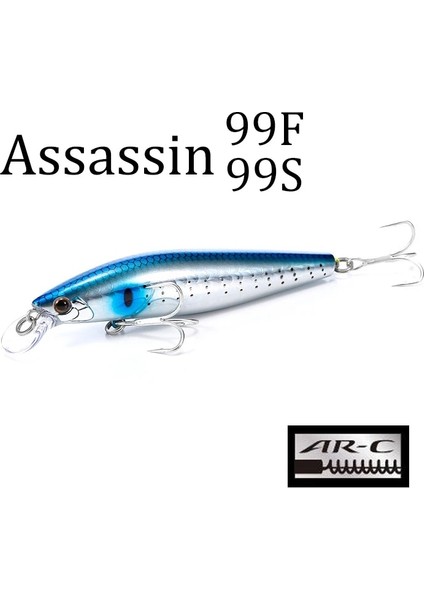B Tarzı 99MM 17G Batan Lthtug Yeni Balıkçılık Cazibesi En Li Pesca Assassin G 17G Ar-C Uzun Döküm Minnow Sert Yem Levrek Turna Somonu (Yurt Dışından) indirimleri