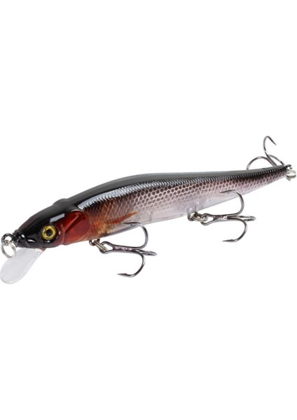No.5 Tarzı 1 Adet Minnow Balıkçılık Cazibesi 11.5 cm 14G Yüzen Sert Yapay Yem 3D Gözler Bas Pike Crankbait Wobblers Sazan Olta Takımı (Yurt Dışından)