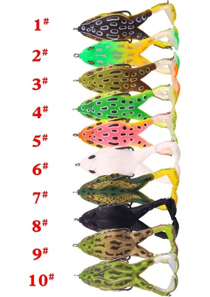 Sarı-Yeşil Tarzı 16.6g 100MM Kurbağa Yumuşak Yem Cazibesi Olta Takımı Ağırlıkları G Döner Silikon Çift Kancalı Yem Yüzer Topwater Yemleri Pesca Turna Balığı (Yurt Dışından) modelleri