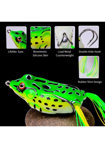 Renk 06 Stili 6g 4.5cm 1 Adet Minnow Balıkçılık Cazibesi Kurbağa Yumuşak Yem Silikon 5g 6g 8g 13G 15G Yapay Crankbait Wobbler Jig Trolling Yumuşak Cazibesi (Yurt Dışından) modelleri