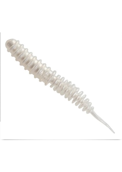 Beyaz Stil Lot Balıkçılık Silikon Yumuşak Yemler 6cm 1.3g Spiral Kuyruk Karides Kokusu Katkı Maddesi Yapay Kauçuk Yem Balık Levrek Pesca Mücadele (Yurt Dışından)