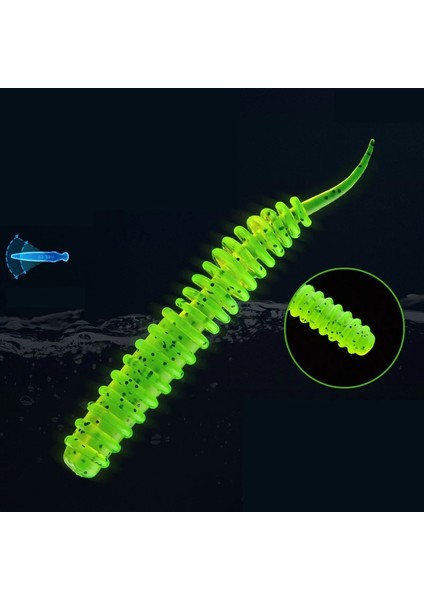Beyaz Stil Lot Balıkçılık Silikon Yumuşak Yemler 6cm 1.3g Spiral Kuyruk Karides Kokusu Katkı Maddesi Yapay Kauçuk Yem Balık Levrek Pesca Mücadele (Yurt Dışından) fırsatları