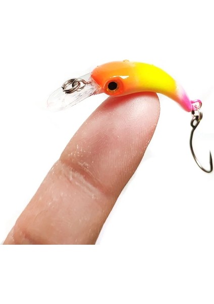M182-D Stili Diswing Balıkçılık Cazibesi 1.3g Yapay Sert Mini Crankbait Keskin Kanca Minnow Wobblers Alabalık Pike Bas Mücadelesi (Yurt Dışından)