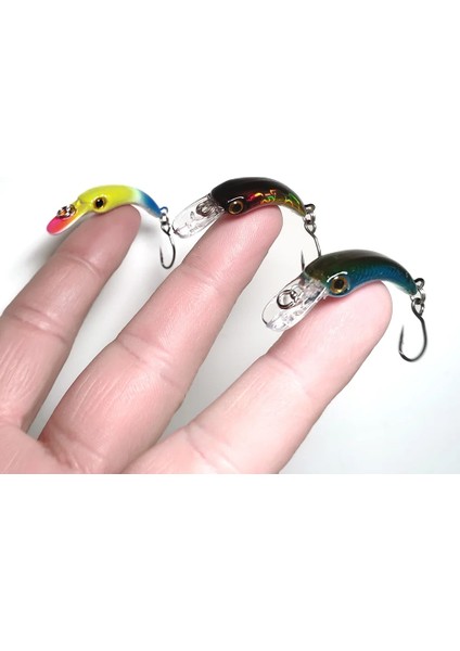 M182-D Stili Diswing Balıkçılık Cazibesi 1.3g Yapay Sert Mini Crankbait Keskin Kanca Minnow Wobblers Alabalık Pike Bas Mücadelesi (Yurt Dışından) modelleri