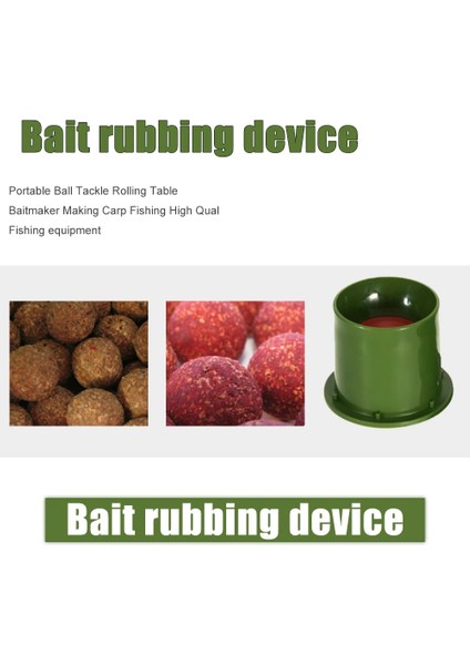 Yeşil Stil Taşınabilir Sazan Balıkçılık Kaynar Rulo Yuvarlak Maker Yem Cazibesi Haddeleme Açık Balıkçılık Aksesuarları Için Yapma Araçları Pesca Mücadele (Yurt Dışından) fırsatları