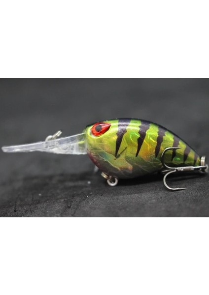 C770X67 Stili Wlure 6cm 5g Derin Dalış Sıkı Wobble Balıkçılık Cazibesi Tatlı Su Sert Yem Yüzen Jerkbait 8 # Hooks Böcek Yemi Crankbait C770 (Yurt Dışından)