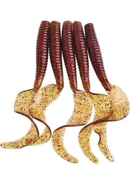 F Stili 5 Adet Solucan Kuyruk Yumuşak Yem Jig Wobblers 8 cm 4.3g Balık Kokusu Tuz Yapay Silikon Yemler Bas Sazan Leurre Balıkçılık Lures (Yurt Dışından) indirimleri