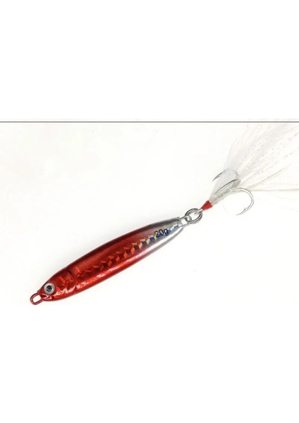 No.6 Tarzı 15G G Jig Sert Parladı G Yem Tüy Metal Jigger Balıkçılık Cazibesi Bas Kancası Renkli Crankbait Jig Uzun Batan (Yurt Dışından)