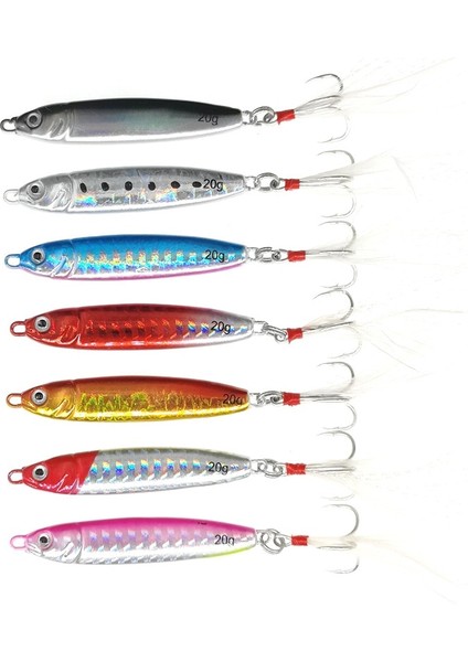 No.6 Tarzı 15G G Jig Sert Parladı G Yem Tüy Metal Jigger Balıkçılık Cazibesi Bas Kancası Renkli Crankbait Jig Uzun Batan (Yurt Dışından) fiyatları