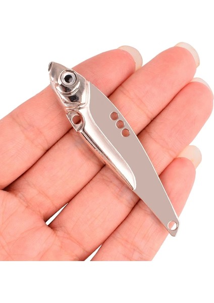 H-Kancasız Stil 15G-7CM Metal Vib Bıçak Cazibesi G Batan Titreşim Yemler Vibe Bas Pike Balıkçılık Için Mavi Gümüş Altın Pembe Yeşil Yemler (Yurt Dışından)