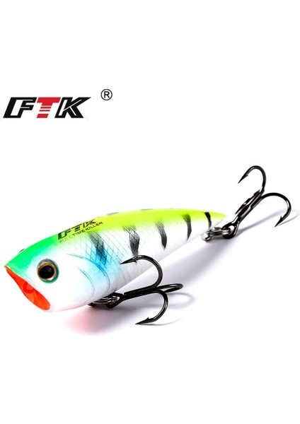 No.4 Tarzı 7g-7cm 7g Yüzen Popper Sert Balıkçılık Lures Japonya 7cm Topwater Trolling Balıkçılık Bait Crankbait Bas Için Yapay Wobblers (Yurt Dışından)