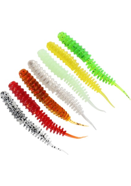 Sarı Stil Lot Balıkçılık Silikon Yumuşak Yemler 6cm 1.3g Spiral Kuyruk Karides Kokusu Katkı Maddesi Yapay Kauçuk Yem Balık Levrek Pesca Mücadele (Yurt Dışından)
