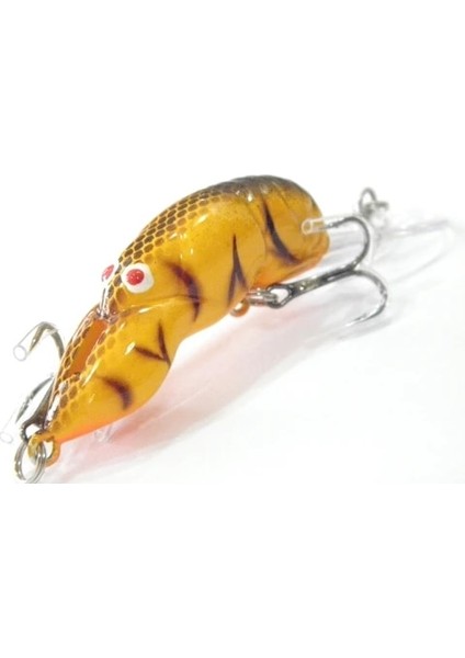 C569X4 Stili Wlure 10G 9cm Kerevit Böcek Yemi Derin Su Crankbait Suda Sıkı Eylem Opp Ambalaj C569 ile 2 #6 Tiz Kanca (Yurt Dışından)