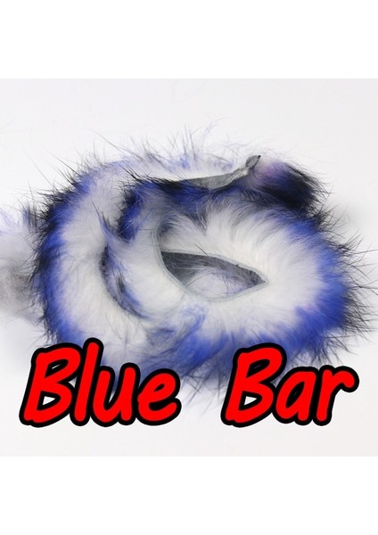 Mavi Bar 2 Adet Tarzı Bimoo mm Geniş Tavşan Kürk Tavşan Zonker Şeritleri Fly Bağlama Malzemesi Flama Için (Yurt Dışından)
