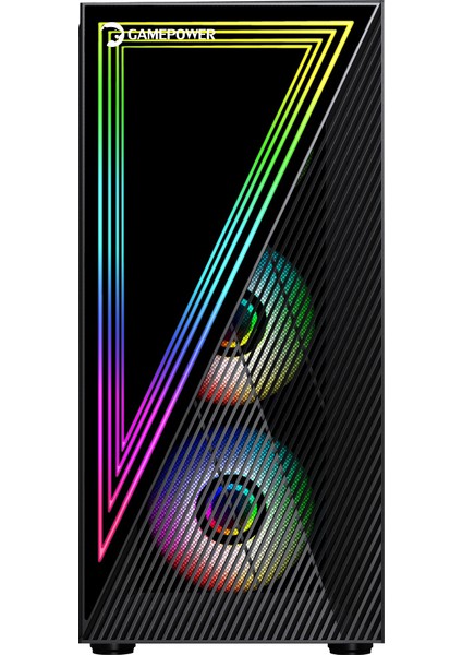 Ravadin Atx 3* Argb Infinity Fan Temperli Cam 700W 80+ Bronze Dahili Psu Cam Gaming Rgb Kontrolcüsü Siyah Kasa