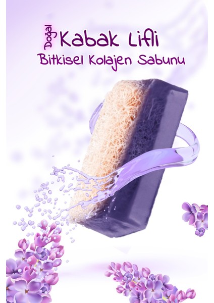 %100 Doğal Kabak Lifli Bitkisel Kolajen Sabun 120 gr