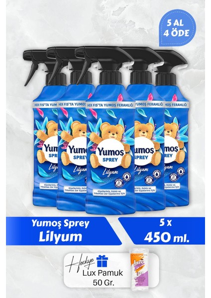 Lilyum Sprey5'li 450 ml + Pamuk