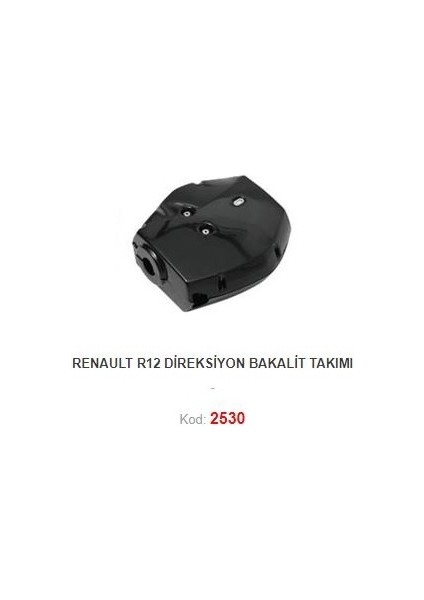 Renault R12 Direksiyon Bakalit Takımı 2530-PLEKSAN