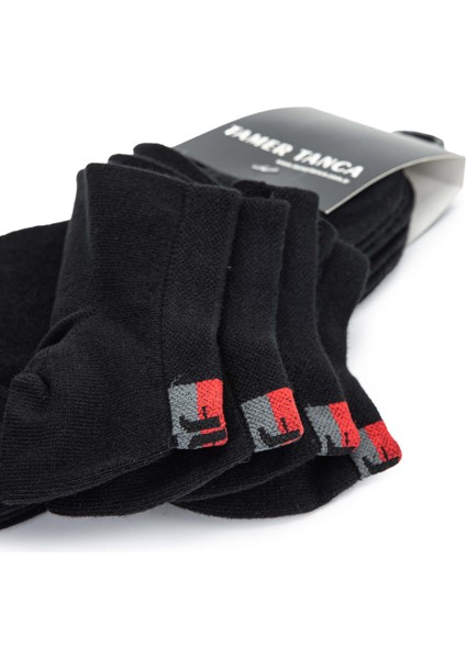 Erkek Pamuklu Multi Renk Çorap 855 Spr 0003 Ptk Crp 40-45 4lı Set Syh/krmz/grı