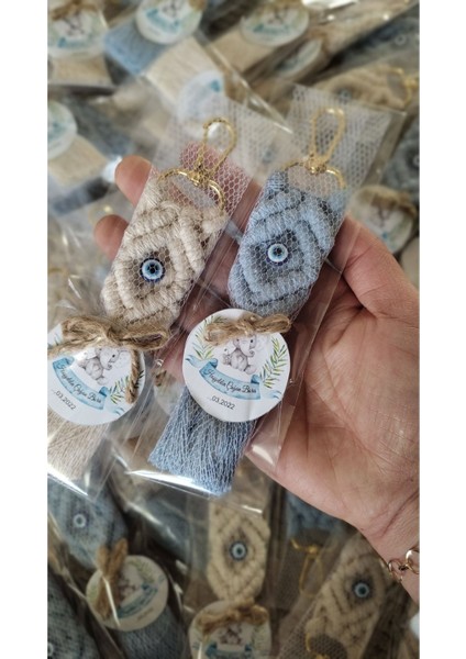 El Örmesi 30’lu Makrome 30 Adet Anahtarlık