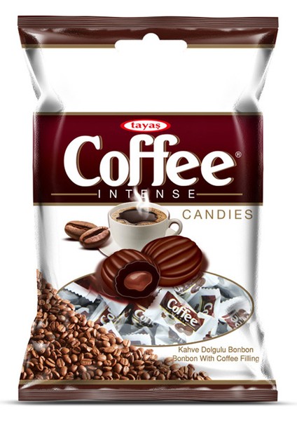 Coffee Intense Kahve Aromalı Sert Şeker 1 Kg Poşetli