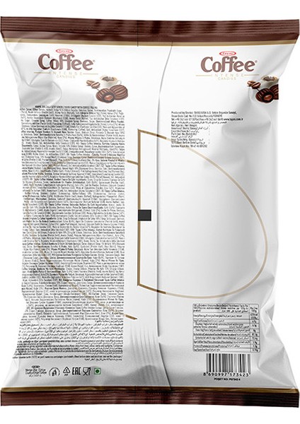 Coffee Intense Kahve Aromalı Sert Şeker 1 Kg Poşetli