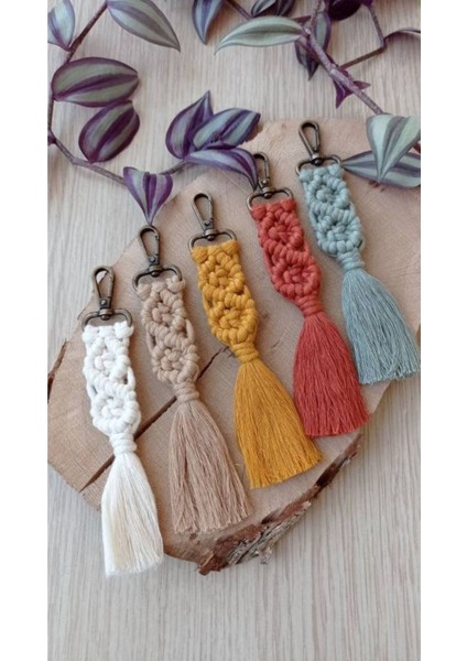 El Örmesi 50’li Makrome 50 Adet Anahtarlık