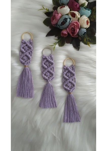 El Örmesi 100'lü Makrome 100 Adet Anahtarlık